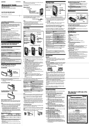 Sony M-575V Operating Instructions