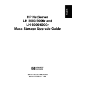 HP NetServer LXr Pro8 HP Netserver Mass Storage Upgrade Guide
