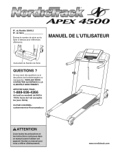 NordicTrack Apex 4500 Treadmill Canadian French Manual