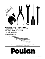 Poulan PO1538A User Manual