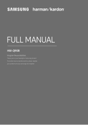 Samsung HW-Q90R/ZA User Manual