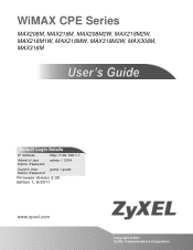 ZyXEL MAX218M2W User Guide