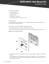 Dell W-Series 205H AP-205H-MNT2 Wall Mount Kit Installation Guide