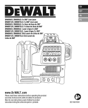 Dewalt DW089LG Instruction Manual