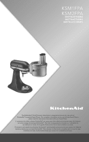 KitchenAid KSM1FPA Instruction Manual