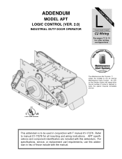 LiftMaster APT APT LOGIC VERSION 2 Manual