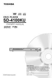 Toshiba SD-4100KU2 Owner's Manual - English