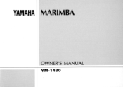 Yamaha YM-1430 YM-1430 Owners Manual