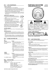 Audiovox CE270 Operating Instructions