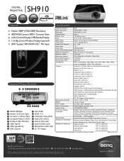 BenQ SH910 SH910 Data Sheet