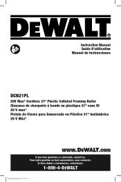 Dewalt DCN21PLM1 Instruction Manual