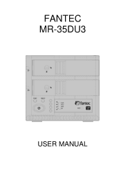 Fantec MR-35DU3 Manual