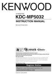 Kenwood KDC MP5032 Instruction Manual