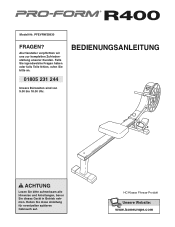 ProForm R400 Rower German Manual