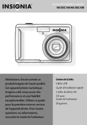 Insignia NS-DSC10B Quick Setup Guide (French)