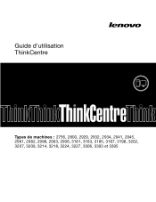 Lenovo ThinkCentre M92 (French) User Guide