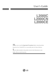 LG L2000CN-BF User Guide
