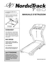 NordicTrack T8.0 Treadmill Italian Manual