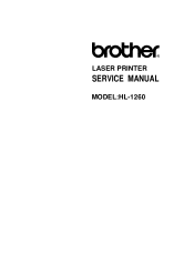 Brother International HL-1260 Service Manual