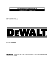 Dewalt DXGNR4000 Instruction Manual