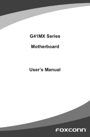 Foxconn G41MX English Manual.