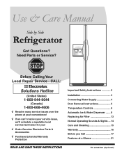 Frigidaire GHSC39ETJS Complete Owner's Guide (English)