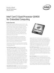Intel Q9400S Product Brief