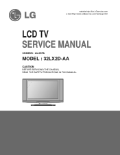 LG 32LX2D Service Manual