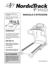 NordicTrack T 14.0 Treadmill Italian Manual