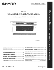 Sharp KB-6024MS Operation Manual