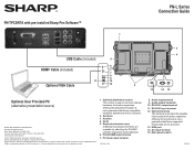 Sharp PN-L602B PN-TPC2W7A Connection Guide