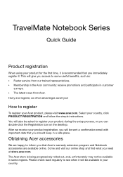 Acer TravelMate 8481G Quick Guide