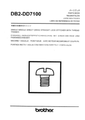 Brother International DB2-DD7100 Parts Manual - English