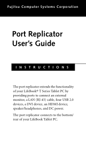 Fujitsu T5010 T5010 Port Replicator User's Guides