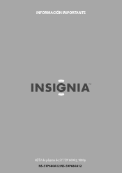 Insignia NS-51P680A12 Important Information (Spanish)
