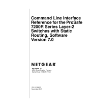 Netgear GSM7224R GSM7248R Command line reference manual