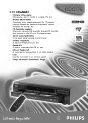 Philips CDC775BK Leaflet (English)