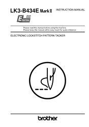 Brother International LK3-B434E MKII Instruction Manual - English