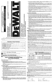Dewalt DWE6420 Instruction Manual