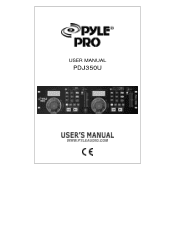 Pyle PDJ350U PDJ350U Manual 1
