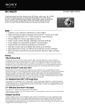 Sony DSC-W620 Marketing Specifications (Red model)