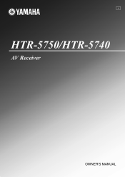 Yamaha HTR-5750SL Owners Manual