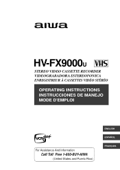 AIWA HV-FX9000 Operating Instructions