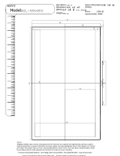 Sony KDL-55NX810 Dimensions Diagram