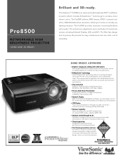 ViewSonic Pro8500 PRO8500 Datasheet Low Res