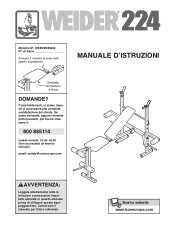Weider 224 Bench Italian Manual