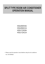 Haier HSU12XCA User Manual
