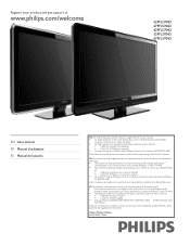 Magnavox 47PFL5704D User manual,  English (US)