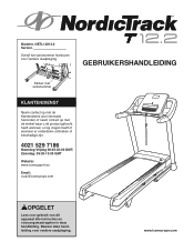 NordicTrack T 12.2 Treadmill Dutch Manual