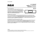 RCA RC117 Owner/User Manual French